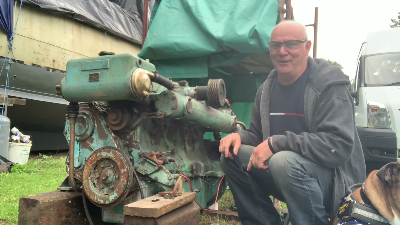 Episode 3 replacement engine for little boat Elve Dutch river boat restoration @littleboatelve