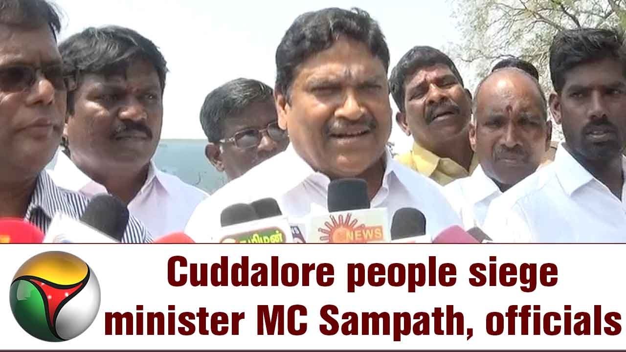 Construction of Check dam: Cuddalore people siege minister MC Sampath, officials