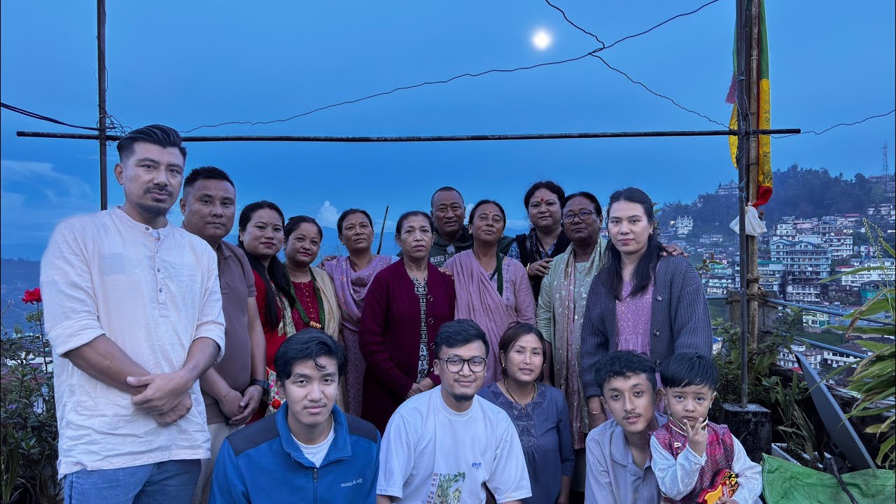Celebrating Dashai with my happy families #youtube #subscribe #support #like 