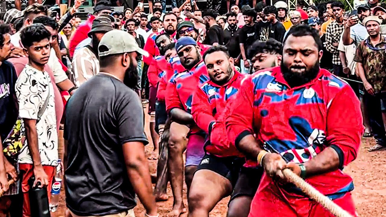 Tug of War BEASTS! Ganemulla Giants vs Madiwela Friends 🔥