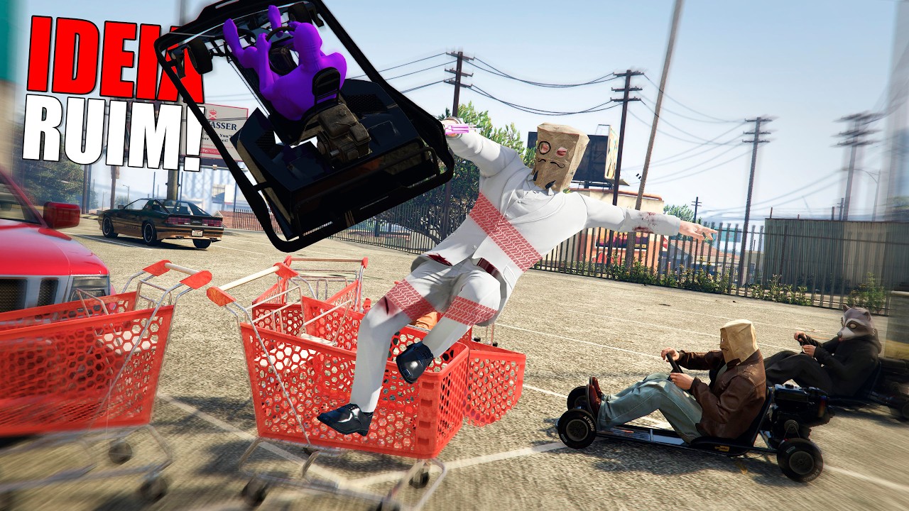 5 contra 1 ( ͡° ͜ʖ ͡°) no GTA 5 Online | Momentos Engraçados