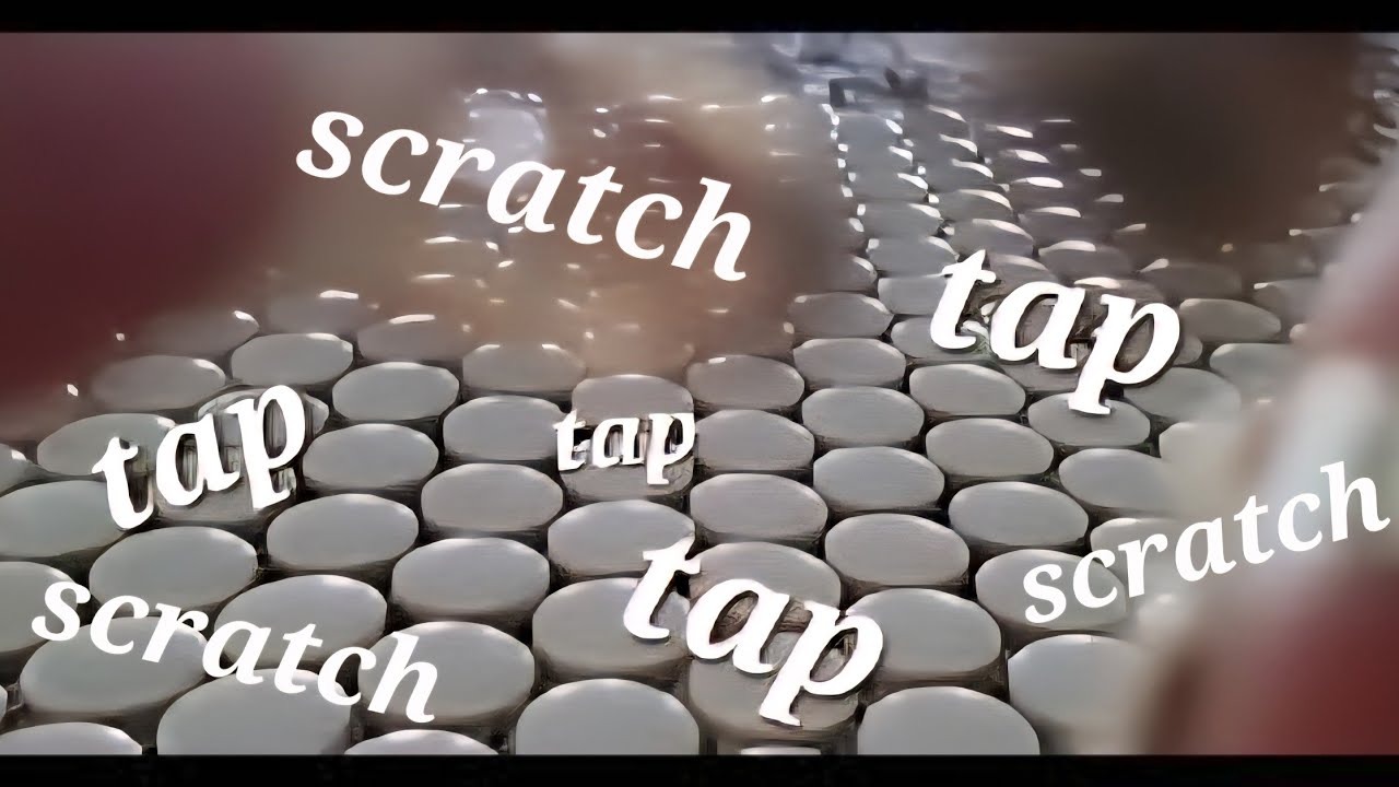 Lofi ASMR on some tingly glass tile ✨️ different nails & a jade roller | no talking 🤫
