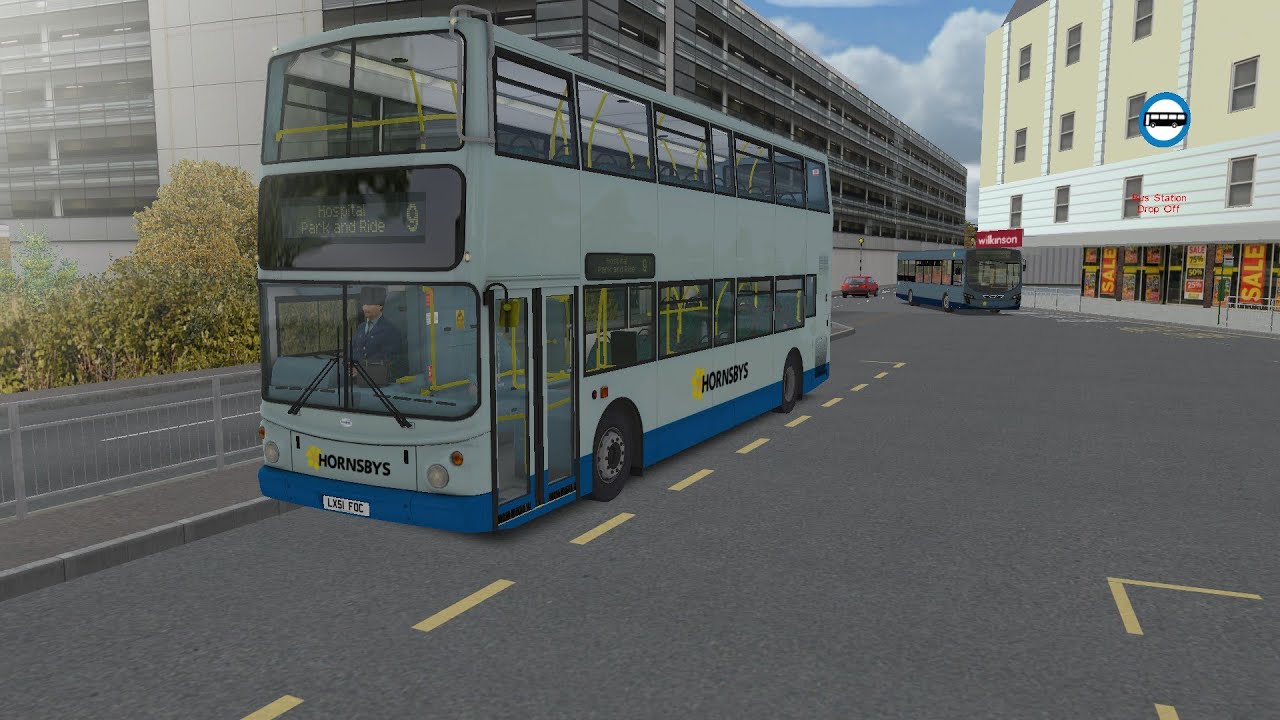 Route 9 | Scunthorpe Bus Stn to Hospital Park & Ride and return | Dennis Trident 2 | Omsi 2