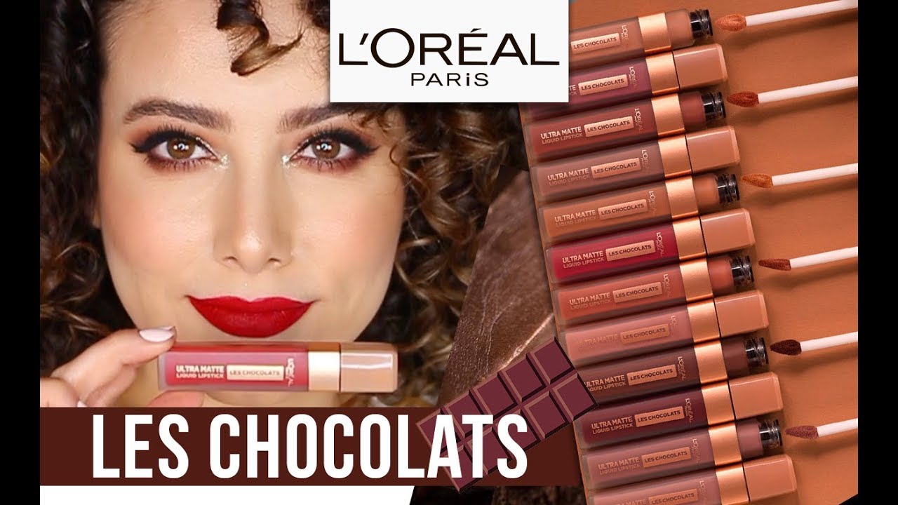 Les Chocolats de Loreal Lip Swatches y Review