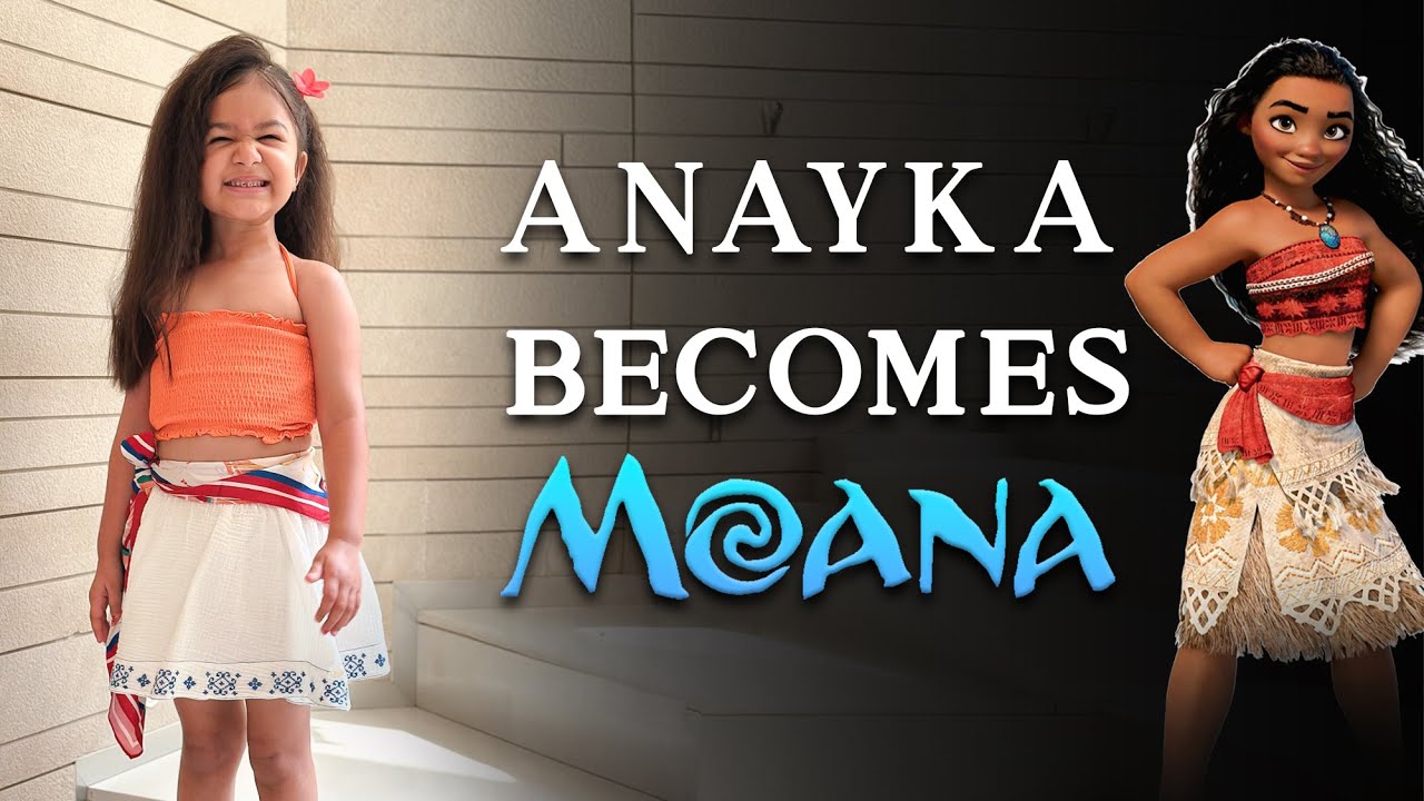 Anayka's Moana Costume Jugaad for Halloween | Part 2 | Mr and Mrs GG