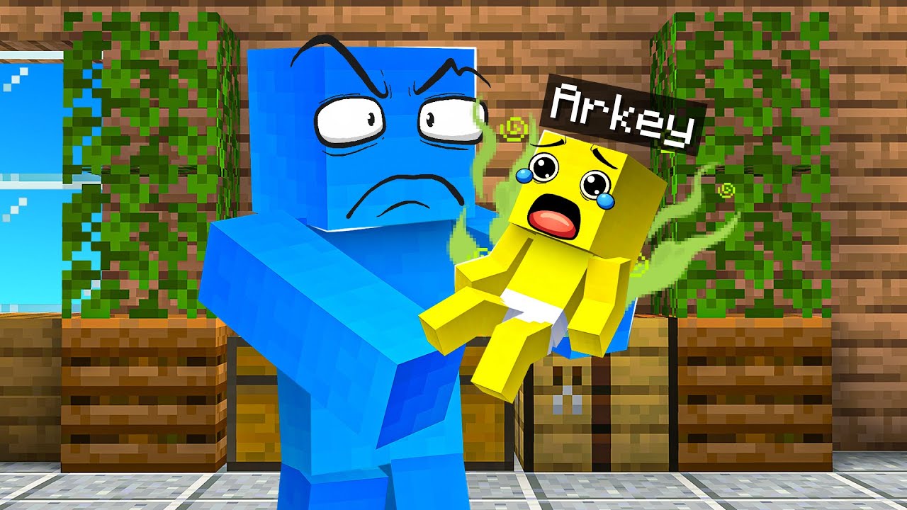 I Turned My Friend into a BABY in Minecraft