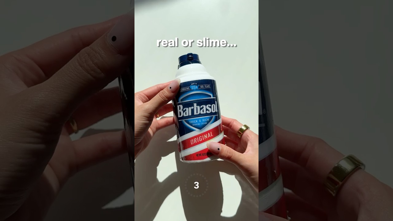 Real or Slime??? Sponsored by Barbasol 🪒