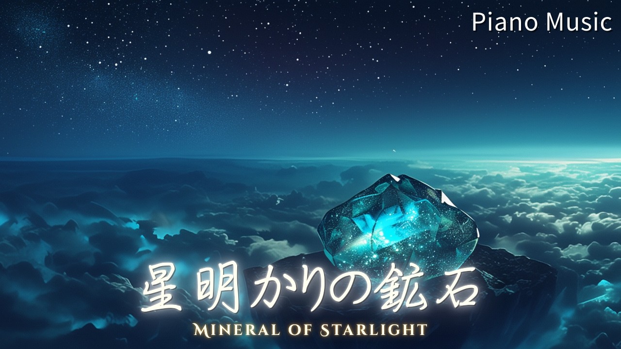 【Sleep Piano BGM】星明かりの鉱石 - Mineral of Starlight | Deep Sleep, Insomnia Relief (No Vocals)
