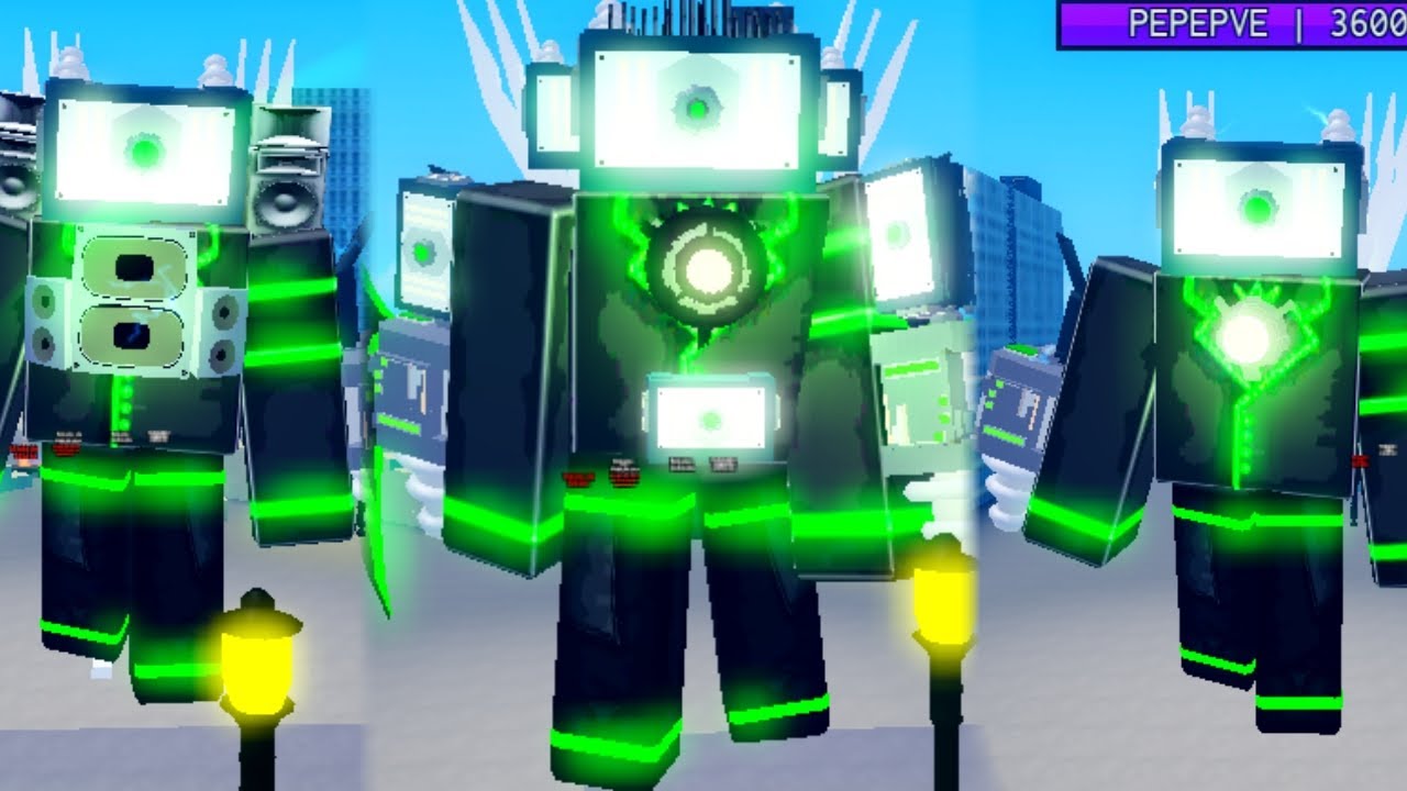 All Titan Tesla Man forms Showcase (Superbox Siege Defense)