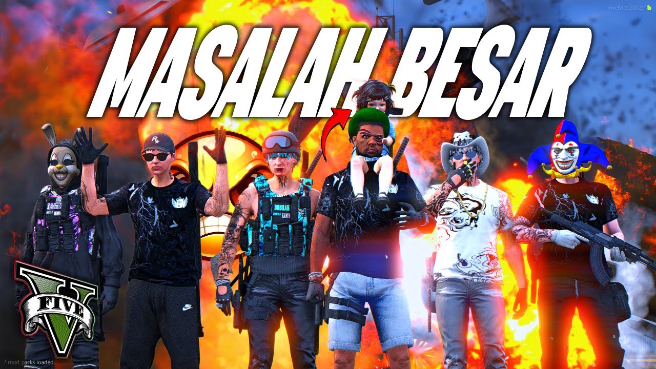 ELPACE MENOLONG ADIK JOHAN DARI ANTONI KAMEK !! DOBRAK BERANTEM - GTA 5 ROLEPLAY