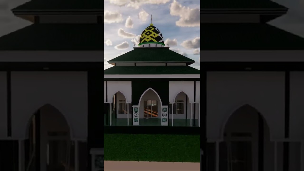 Desain Mushola/musala/Langgar/Surau minimalis 12x12 m