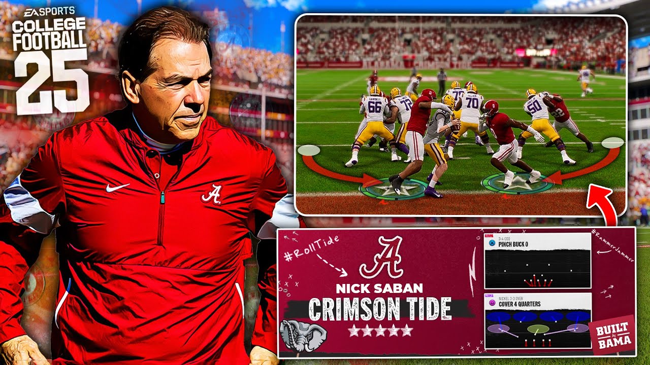 Как управлять легендарной защитой Алабамы Ника Сэйбана (College Football 25)