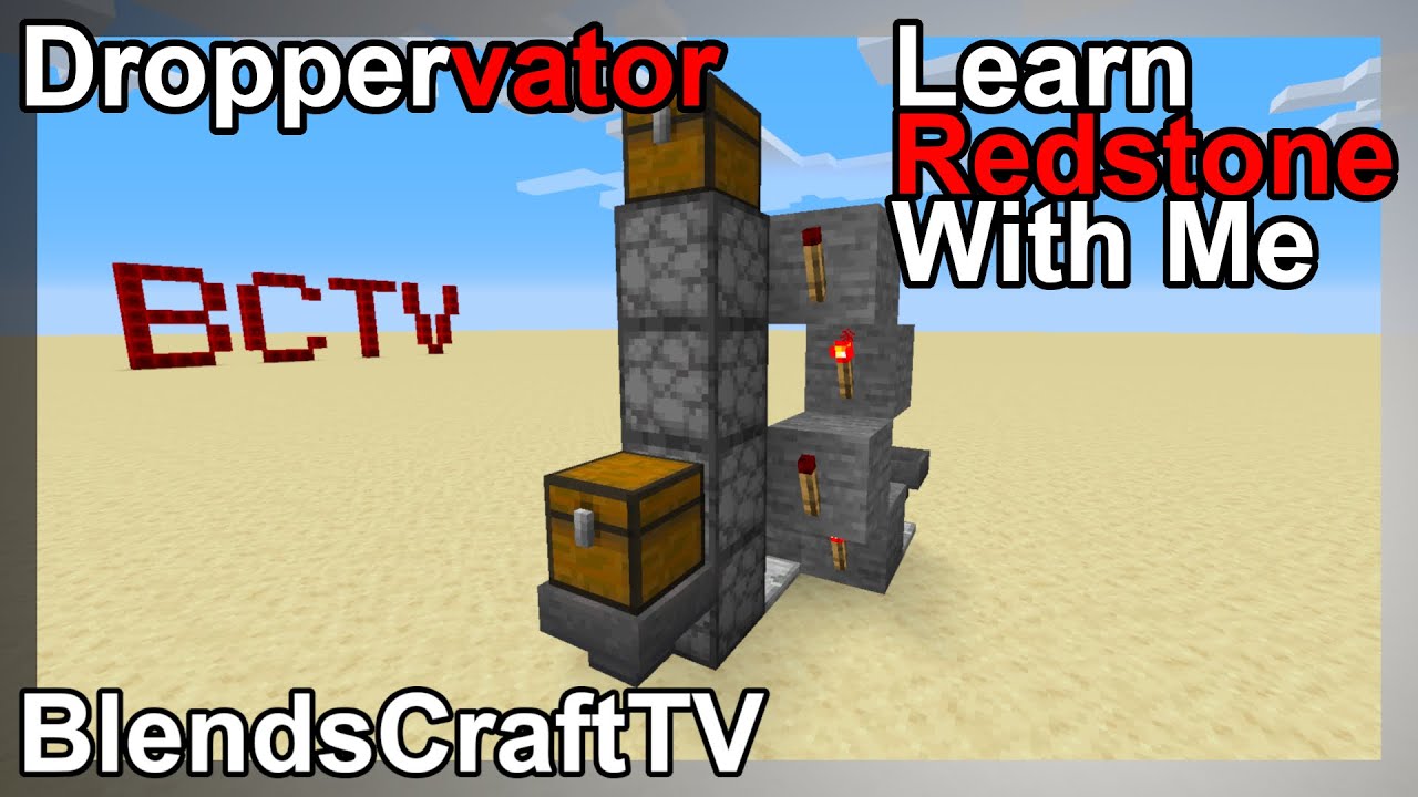 Droppervator - Learn Redstone With Me - Minecraft Java 1.16.3