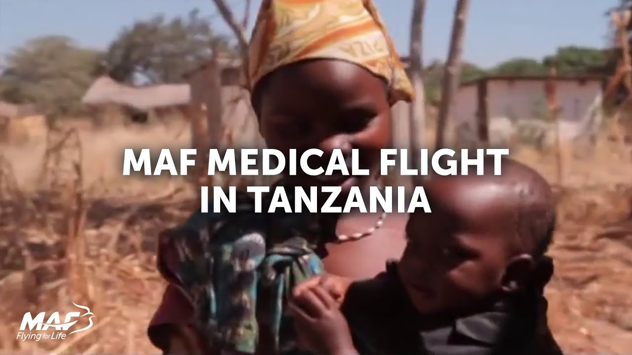 MAF medical flight in Tanzania