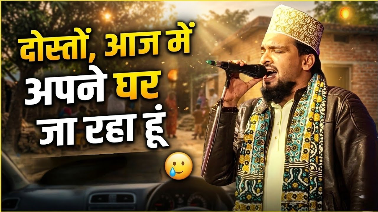 ये ना समझो किधर जा रहा हूं😭 आज में अपने घर जा रहा हूं दिल को तड़पाने वाला कलाम Azmat Raza imotional 