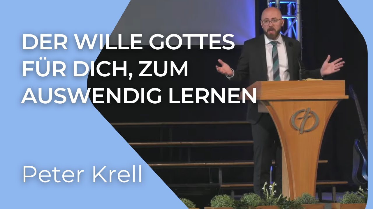 Der Wille Gottes für dich, zum Auswendig Lernen! | 1.Thessalonicher 5,16-18 | Peter Krell