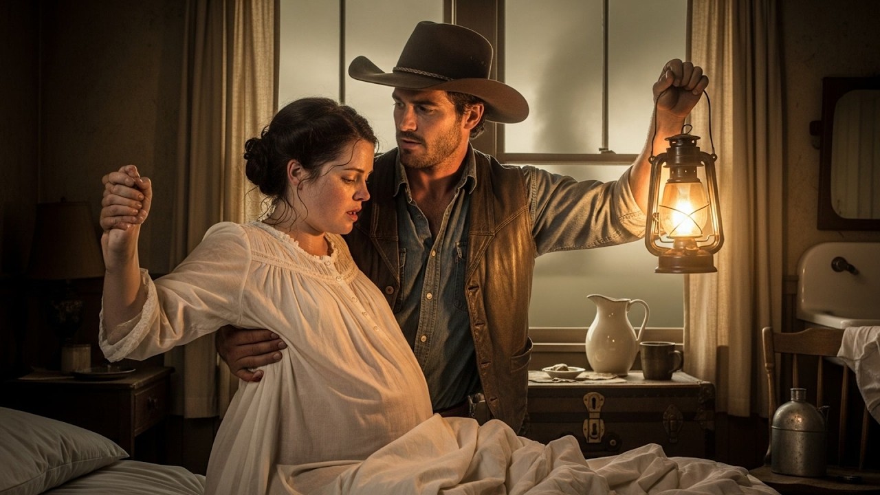 Her Water Broke Three Weeks Early In A Dust Storm, The Cowboy Delivered Her Baby By Lantern Light