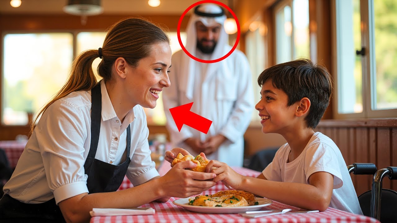KELNERKA KARMI NIEPEŁNOSPRAWNE DZIECKO NA WÓZKU, NIE WIEDZĄC, ŻE TO SYN ARABSKIEGO MILIARDERA. ON...