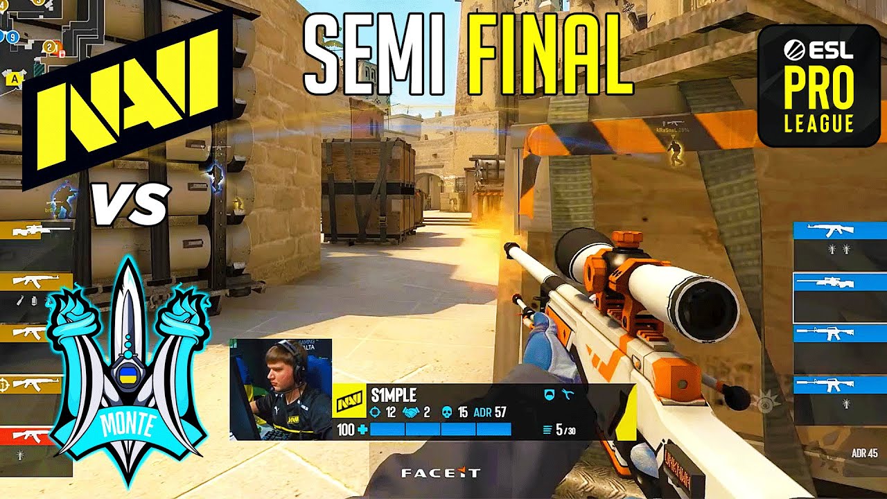SEMI FINAL! - NaVi vs Monte - HIGHLIGHTS - ESL Pro League S18 l CSGO