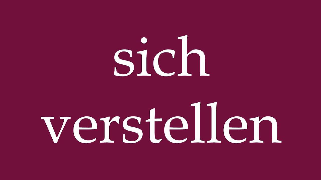 How to Pronounce ''sich verstellen'' (pretend) Correctly in German