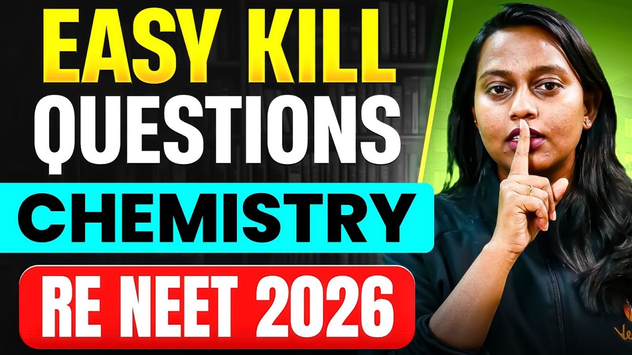 RE-NEET 2026: Most Repeated Easy Kill Chemistry Questions | V-Quiz | Aswathi Mam