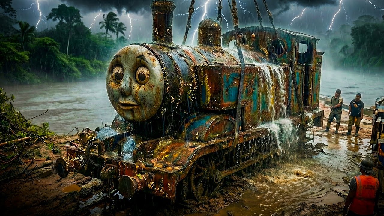 Crazy Restoration: Lost at Sea for 30 Years ABANDONED THOMAS the Tank Engine Restored!