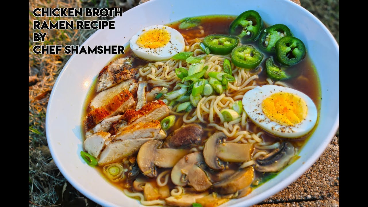 Chicken Broth Ramen Recipe | How To Make Chicken Broth Ramen