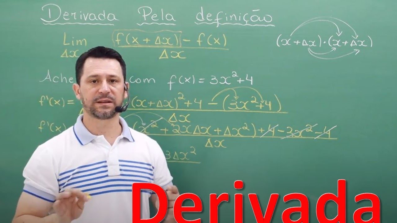 Derivada pela definição. Como derivar uma função usando a definição de derivada. @SoNumeros