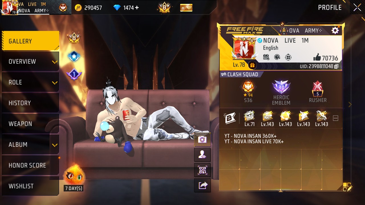 LIVE 🔴 1 Vs 6 Custom Gameplay 🔥 | Free Fire Live Stream🚀 #freefire #nonstop_live  #gyangaming