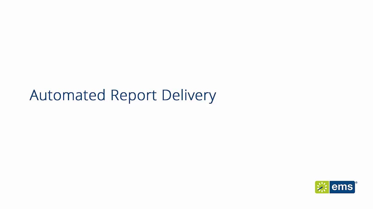 Automated Report Delivery