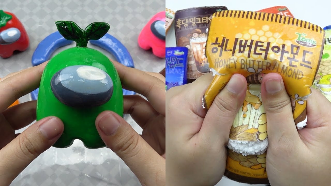 Clay Cracking Compilation #58 (점토 부수기 クレイクラッキング slime asmr) 