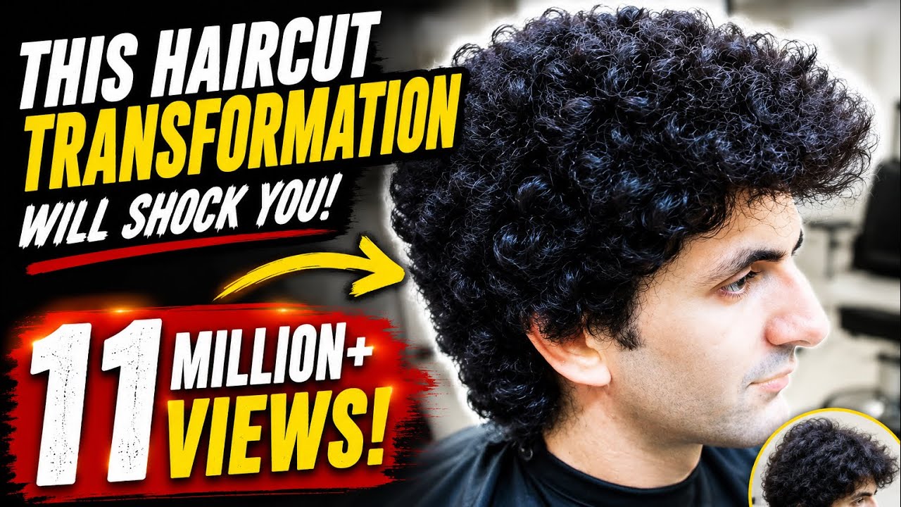 CURLY HAİRCUT MEN✔️ ФАНТАСТИЧЕСКОЕ ПРЕОБРАЗОВАНИЕ - ПИК ЧЕЛОВЕЧЕСКИХ ИЗМЕНЕНИЙ