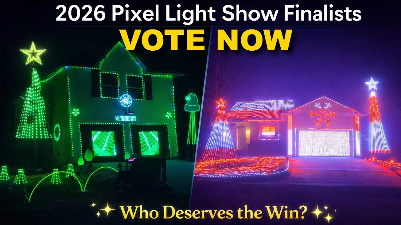 The 2026 FAA Pixel Light Show Awards | Vote Now For Your Christmas Light Show!