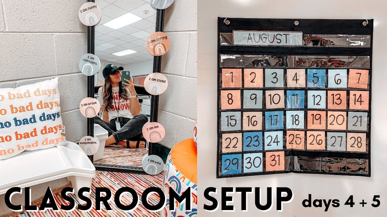 CLASSROOM SETUP! // days 4 + 5 // first year teacher