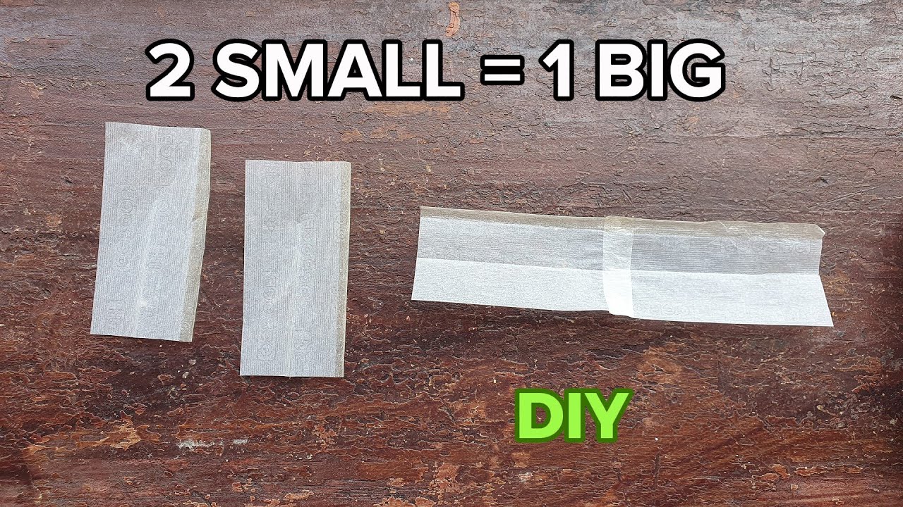 The best end efficient way how to make one big paper from two small rolling papers 1 from 2 rizla