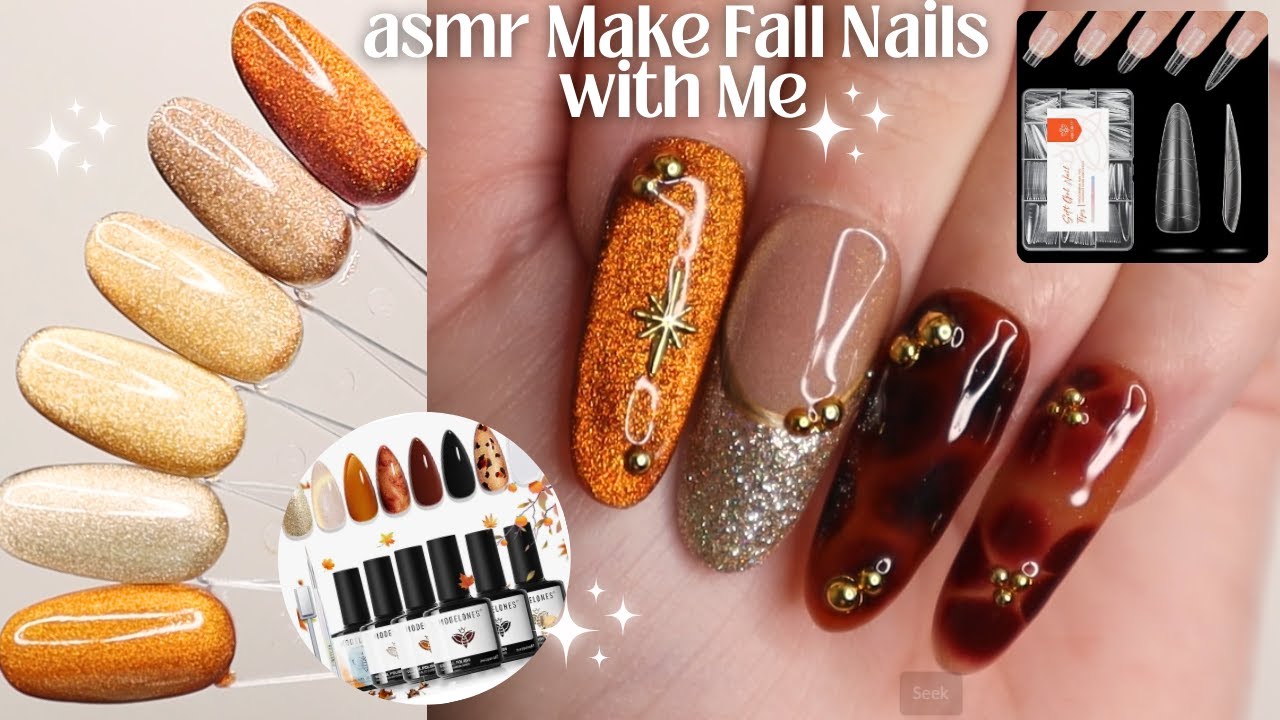 ASMR Make a Fall Press on Set with Me при участии Modelones 🤎🍂 (закадровый шёпот)