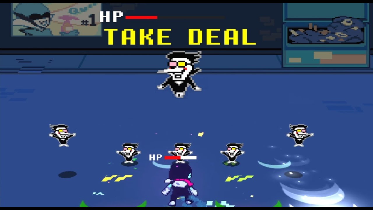 Everhood Spamton's Deal Custom Battle by Yotenし / Everhood Year 1 Anniversary Contest Deltarune