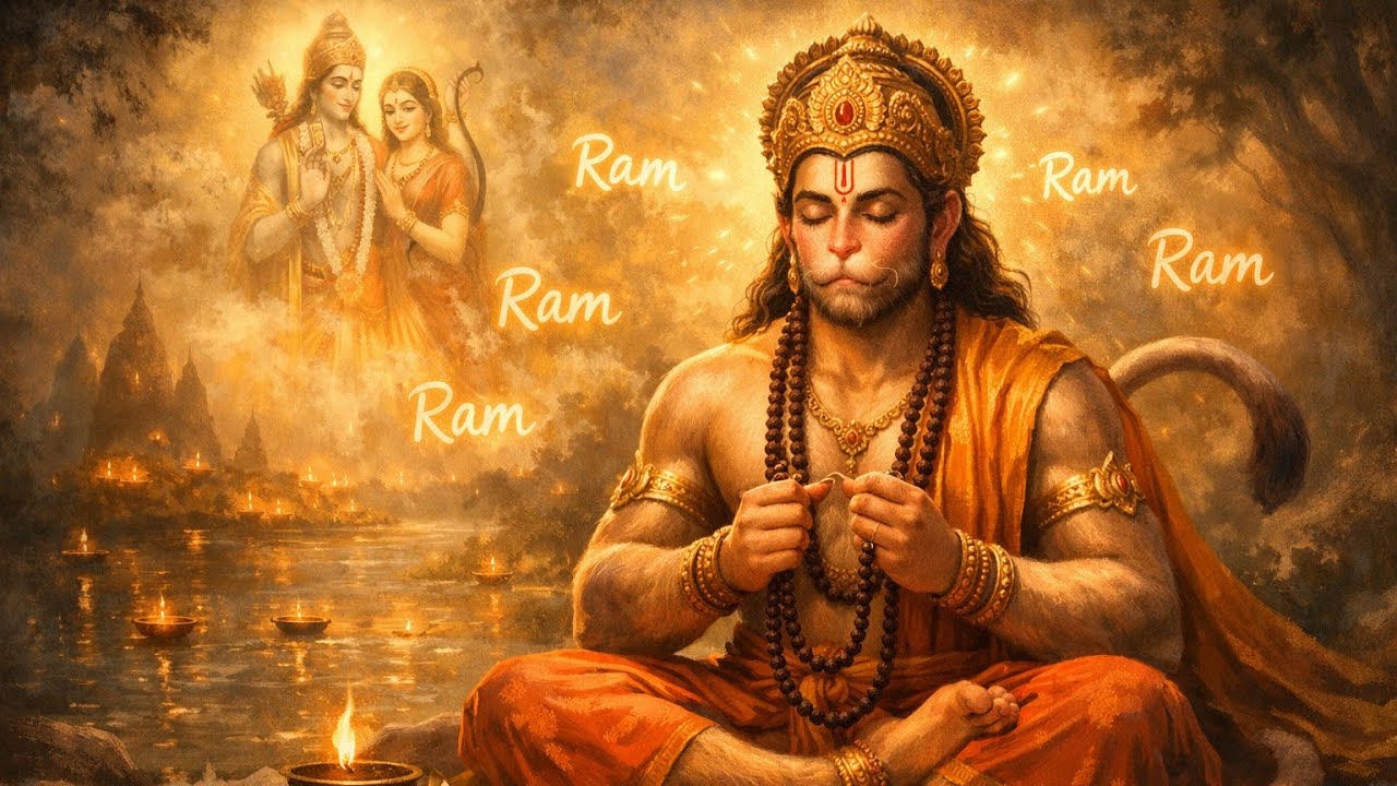 1008 Times Ram Ram Chanting | Hanuman Meditation for Peace and Positive Energy