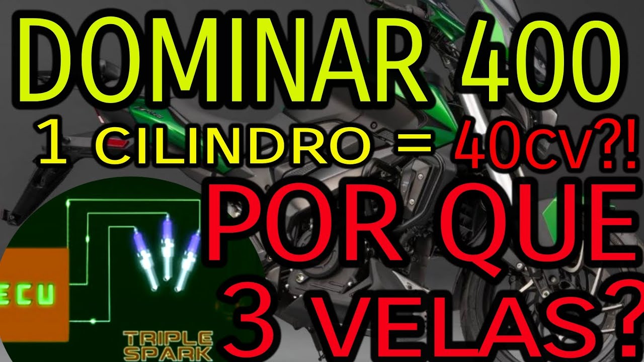3 velas de ignição? Dominar 400. Entenda o sistema DTSI e como seu motor entrega 40cv com 1 cilindro