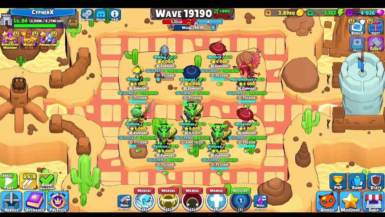 Idle Hero TD ~ 1500 EXP Setup & Dummy Tag Setup