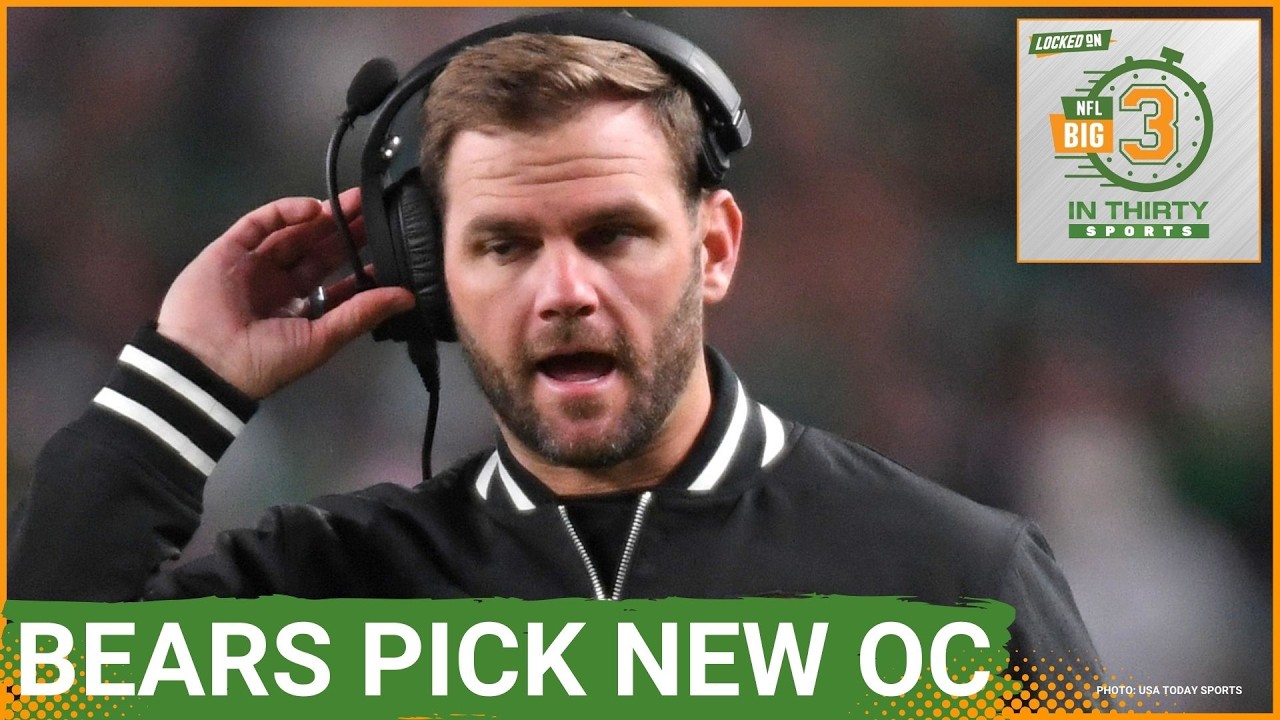 Bears PROMOTE Press Taylor To Offensive Coordinator | The Big 3 in 30 NFL