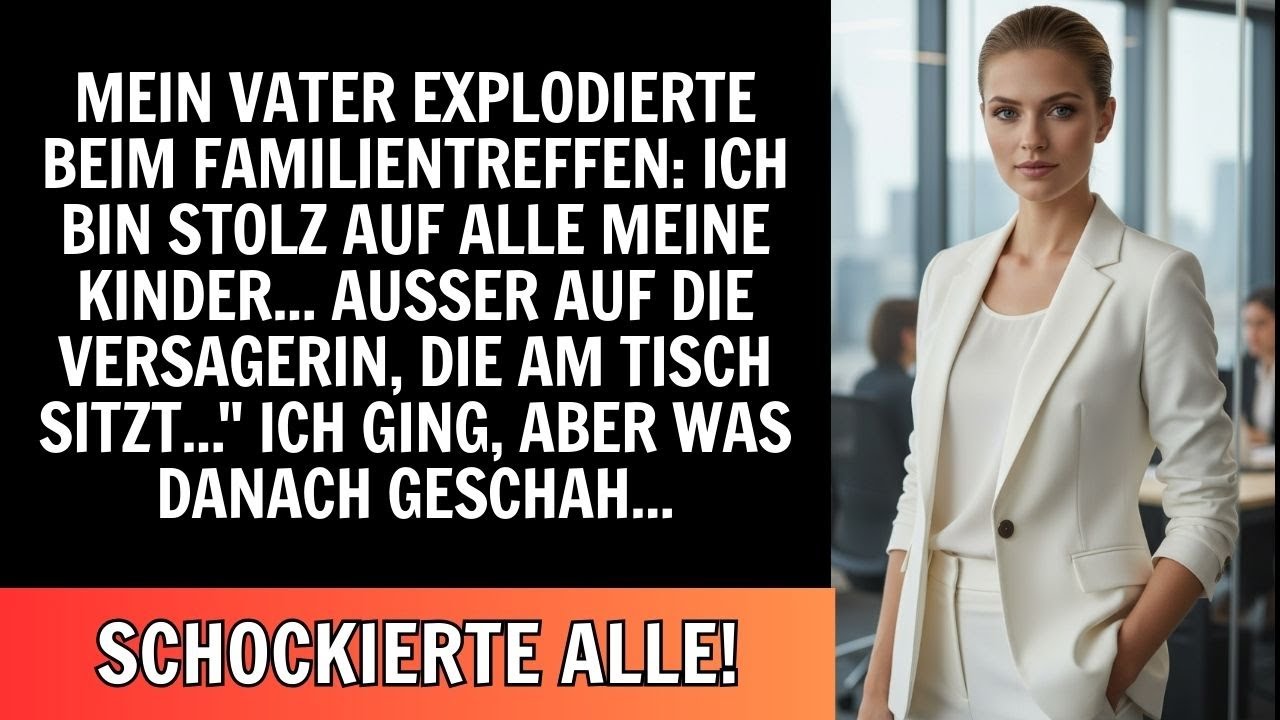 Mein Vater explodierte beim Familientreffen: Ich bin stolz auf all meine Kinder – außer auf...