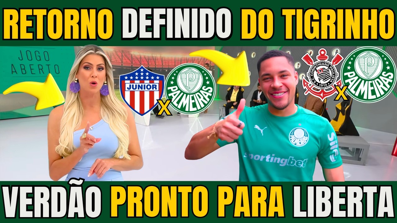 JOGO ABERTO! PALMEIRAS DEFINE RETORNO DE VITOR ROQUE / NOTICIAS DO PALMEIRAS HOJE