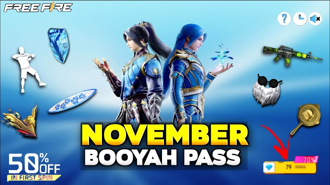 October Booyah Pass Free Fire 2025 🤯 | November Booyah Pass Free Fire 🤩 | Next Booyah Pass Free Fire