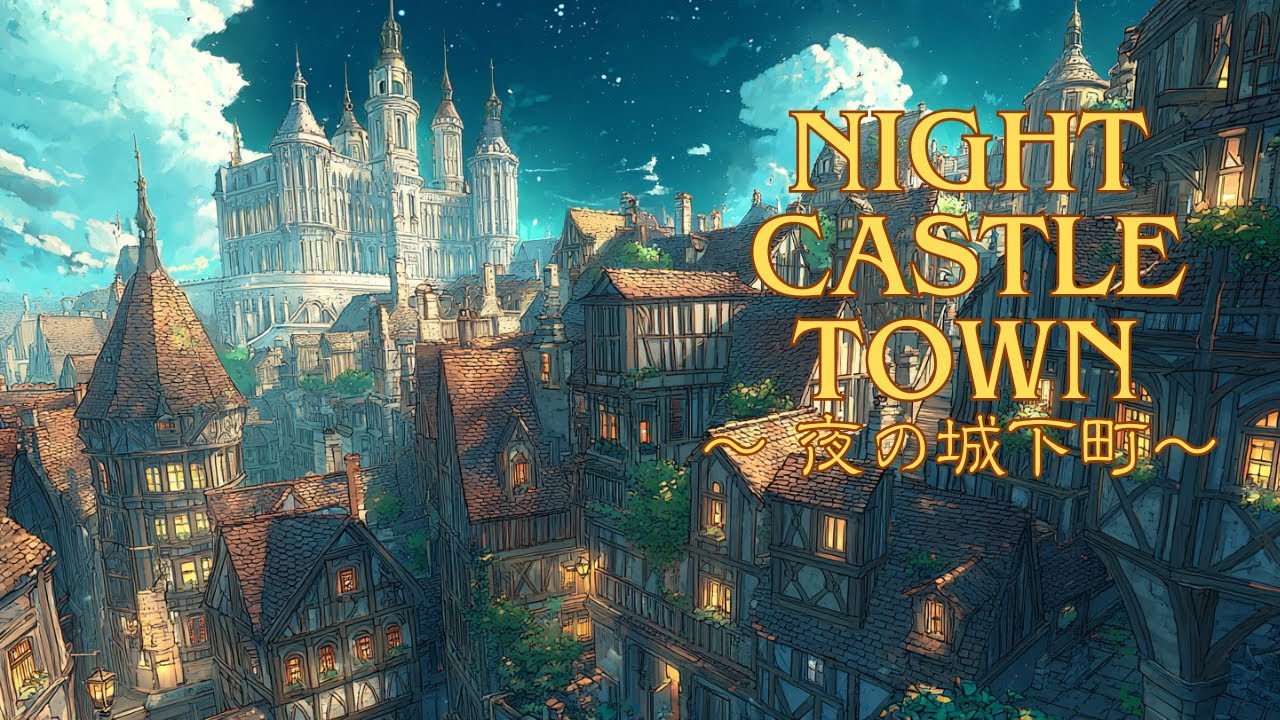 【Celtic Lo-fi】Night Castle Town Background Music for Work