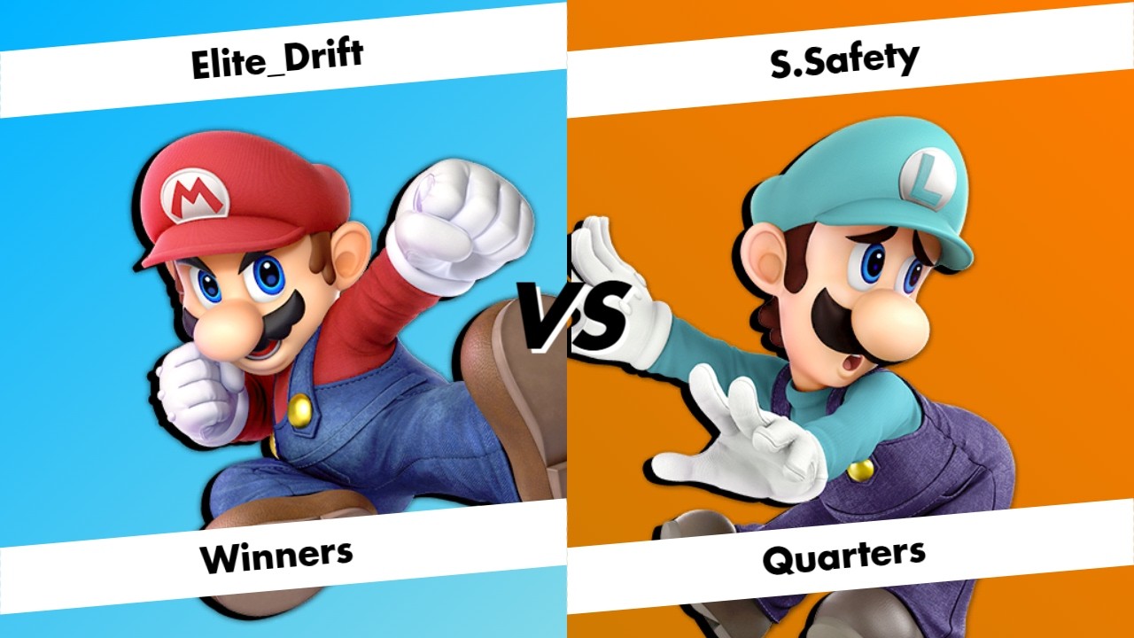 Carmel Clash 9 - Elite_Drift (Mario) vs. S.Safety (Luigi) - Winners-Quarters