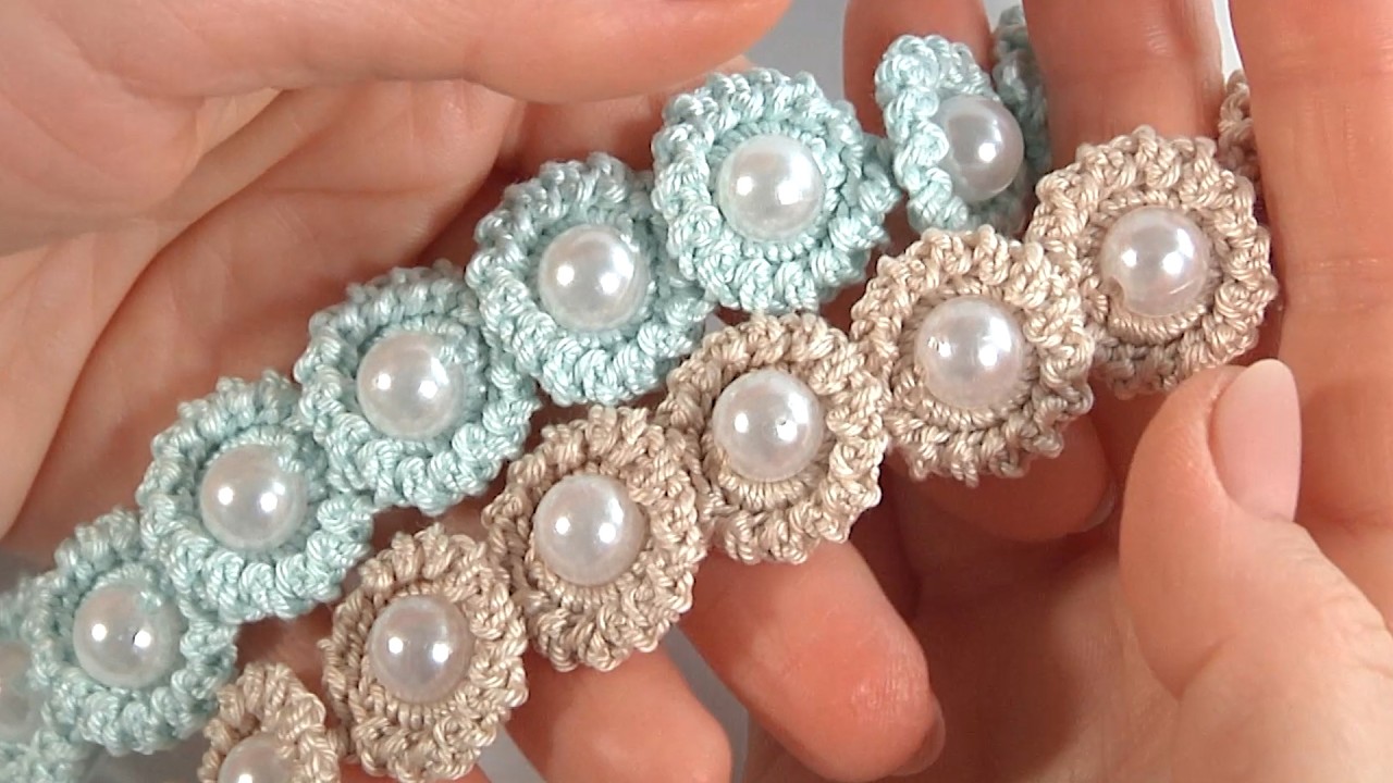 Super!!! Simple BEAUTY!!! EASY CROCHET TRIM/Magic Crochet with Beads/Crochet Step by Step Tutorial
