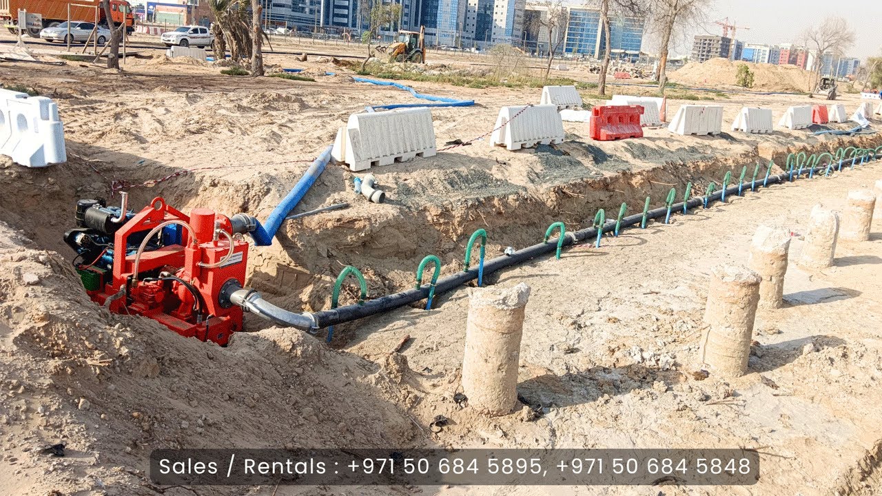 Orax Rentals in Abu dhabi | Wellpoint site pumps in UAE | Dewatering project works in Ajman | #dubai