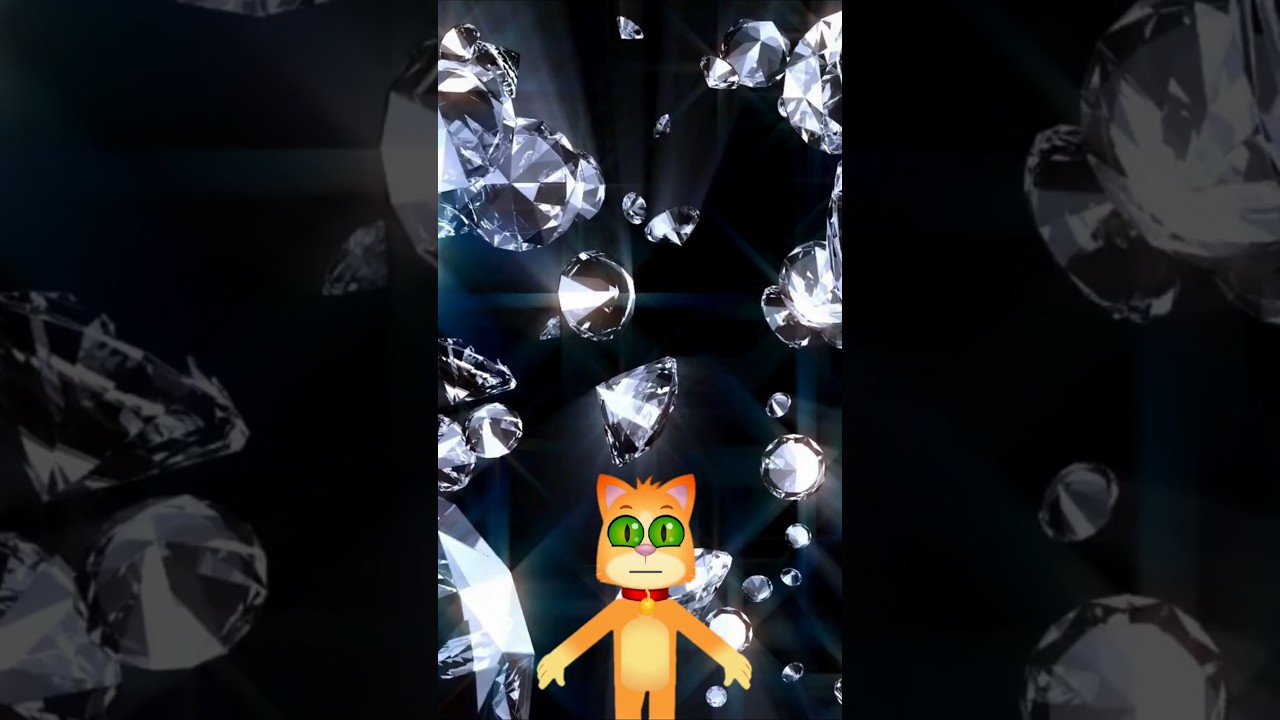 Diamonds falling
