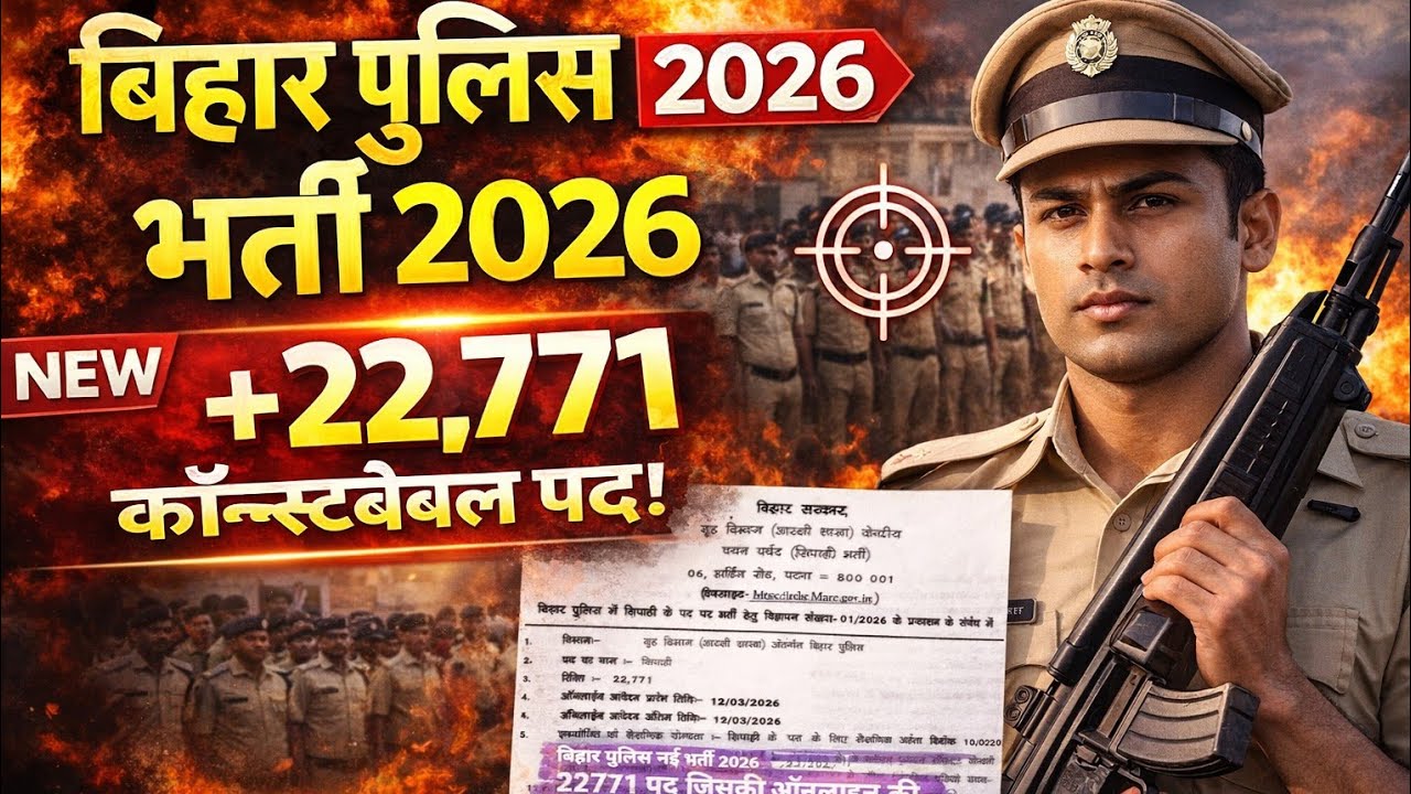 Bihar Police 22771 Vacancy 2026 | Bihar Police 22771 Vacancy Kab Aayega | Bihar Police 22771 Notice